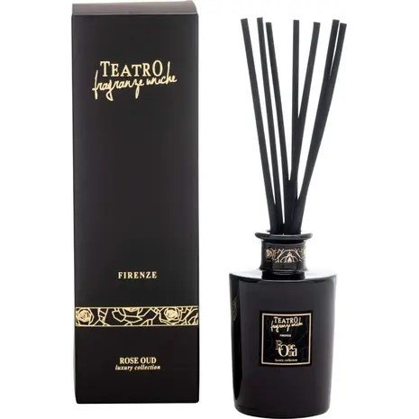 Αρωματικό χώρου με sticks Teatro Fragranze Uniche Rose Oud 100ml